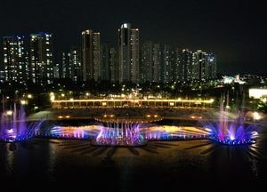 청라호수공원 음악분수 본격 가동...26일부터 운영 재개, 주 6일 낮 공연