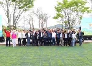 안성시, 금광호수 수석정 수변화원 준공...자연과 문화 어우러진 힐링 명소 탄생