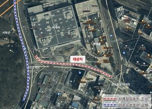 광명시, 일직동 도로변에 띠녹지 조성…230m 길이 녹지 공간