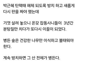 홍준표 “병든 숲은 불태워야”…보수정당 향한 일갈