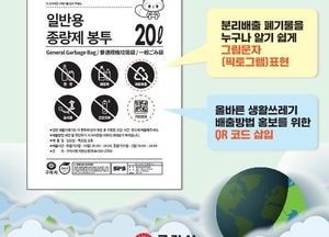 구리시 ‘종량제봉투 새롭게 바뀝니다’ 그림문자 활용 누구나 알기 쉽게...30년 만에 디자인 전면 개편