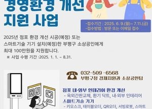인천 부평구, 소상공인에 점포 환경개선비 최대 100만원 지원…오는 9일부터 30일까지 선착순 모집