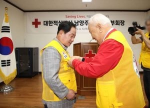 주광덕 남양주시장, 대한적십자사봉사회 명예지부회장 공식 추대...“인도주의 정신 확산 최선 다하겠다”