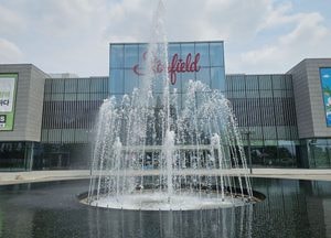 “더위 식히는, 스타필드 분수”