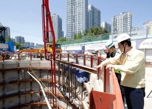 정명근 화성시장 “동인선 안전하게 진행 중”…직접 공사 현장 점검