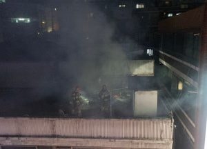 성남 신흥동 건물 옥상서 화재…인명피해 없어