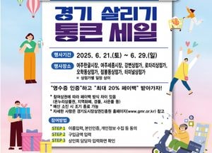 여주시 ‘경기살리기 통큰세일’ 행사 개최...오는 21~29일 전통시장·상점가 7곳서 진행
