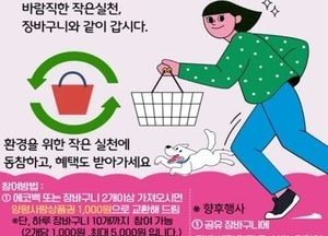 양평 장바구니 기증하면 상품권…“비닐봉투 없는 날” 캠페인