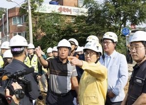 김동연 경기도지사, 호우 예보 앞두고 신안산선 복구 현장 점검...“지나침이 모자람보다 낫다는 각오로 대비”