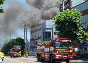 안산 단원구 미가동 공장서 화재...인명피해는 없어