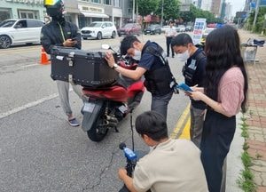 의정부시, 이륜차 합동단속 18건 적발…소음피해 예방 강화