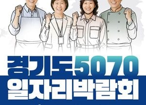경기도 ‘5070 일자리 박람회’ 9일 수원서 개최...1천명 채용 목표