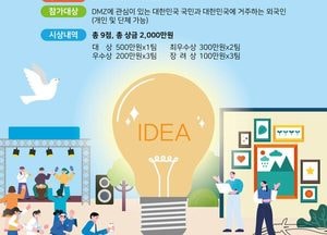 경기도 ‘DMZ OPEN 페스티벌’ 아이디어 공모전 개최...총 상금 2천만원