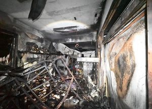 광주 삼동 복합건물 1층 점포서 화재, 인명피해 없어