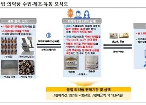SNS로 유통된 불법 스테로이드...식약처, 12억 원치 제조·판매한 모자 검거