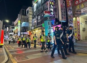 인천 미추홀경찰서, 주안 2030거리 불법 호객행위 대폭 축소