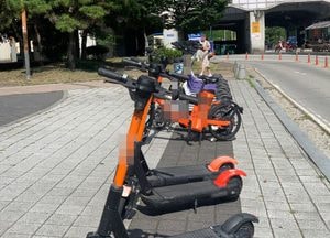 직사광선 아래 방치된 전동킥보드, 안전은 괜찮을까