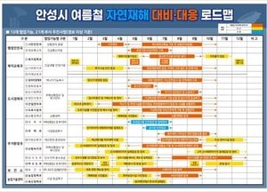 안성시 ‘여름철 풍수해 대비·대응 로드맵’ 배포...재난 유형별 체계적 대응 구축