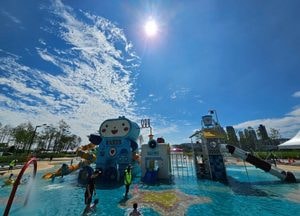 이천물놀이장서 신난 아이들