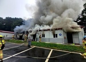 고양 덕양구 건설회사 식당 화재, 인명피해 없어