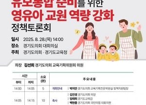 김선희 경기도의원, 28일 ‘유보통합 준비를 위한 영유아 교원 역량 강화 정책토론회’ 개최