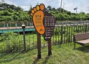 용인특례시, 기흥호수정원에 맨발길 조성...시민 건강 증진·휴식 공간 기대