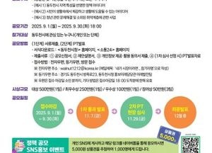 ‘기분 좋은 상상, 내가 시장이라면’ 동두천시, 2025년 정책 제안 공모전 개최