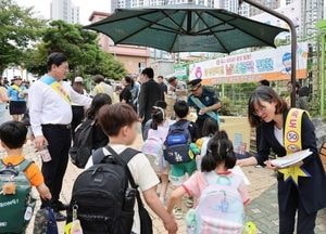 인천 미추홀구, 어린이 교통안전 캠페인…안전한 통학로 조성