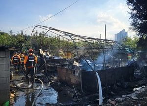 남양주 와부 비닐하우스서 화재…농기계 보관동에서 발화