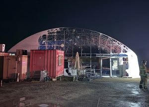 김포 대곶면 양식장 비닐하우스 화재...인명피해 없어