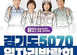 경기도, 중장년 재취업 돕는 ‘5070 일자리박람회 in 용인’ 개최