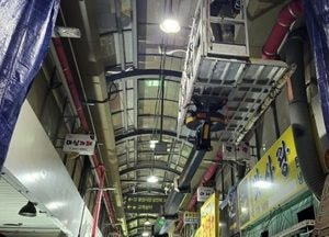 인천 미추홀구, 전통시장 아케이드에 단열·방염 도료 시범 적용