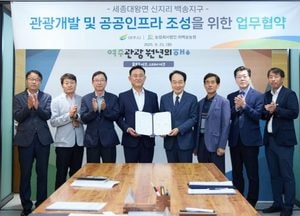 여주시-백송농원, 세종대왕면 역세권에 ‘관광휴양형 단지 조성’ 업무협약 체결