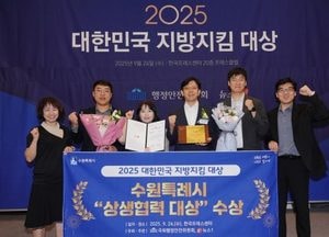 수원특례시 ‘2025 대한민국 지방지킴 대상’ 상생협력 부문 대상 수상