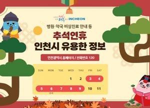 인천시, 추석 연휴 시민 안전 위한 종합대책 가동