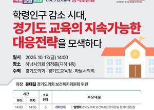 윤태길 경기도의원, 학령인구 감소 대응 전략 모색...17일 하남시의회서 정책토론회 개최