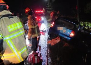 안산 대부남동서 차량 추락사고...5명 중경상