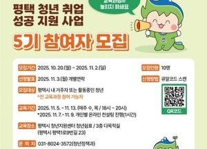 평택시, 청년 취업 성공 지원사업 참여자 모집...자기소개서 작성·면접 실습 교육