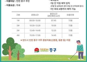 인천 중구, 미단시티 파크골프장 시범운영 시작…내달 2일부터 중구민 무료 개방