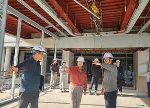 이애형 경기도의원, 도교육청 조원청사 공간재구조화사업 공사 현장 방문