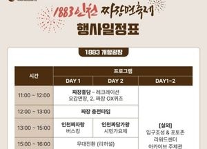 짜장면의 도시 인천서 내달 1·2일 ‘1883 인천 짜장면 축제’ 열린다