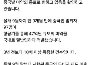 김은혜 “중국인 무비자 입국, 마약 통로 전락… 전면 재검토해야”