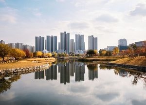 가을의 마지막 숨결, 옥정호수에 물든 도시