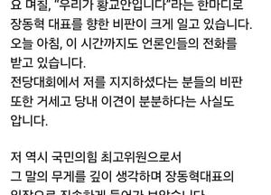 양향자 “우리가 황교안입니다” 발언, “장동혁 대표의 전략 있을 것”
