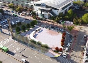 인천 미추홀구, 주안역 남광장 경관개선 공사 속도…이달 준공 목표
