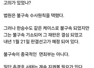 추경호 영장 기각…정치권 “면죄부 아니다” vs “사법 정의 파괴”