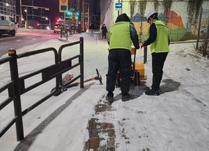 화성특례시, 대설주의보에 선제적 대응 총력...제설 인력 169명·장비 135대 투입