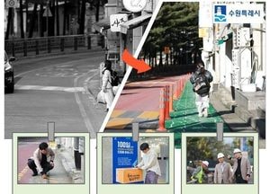 수원시, 27년간 없던 영일초교 앞 보행로 확보...‘폭싹 담았수다! 시민의 민원함’ 성과 거둬