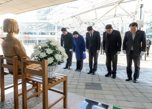 김진경 경기도의장 ‘평화의 소녀상’ 7주년 추모식 참석...“올바른 역사 인식 확립되도록 최선 다할 것”