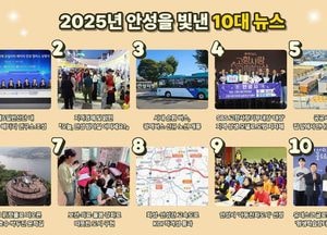 [특집] 안성시, 2025년 빛낸 10대 뉴스 선정...현대차·기아 배터리 연구소 조성 ‘1위’